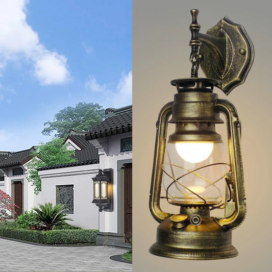 Vintage Wall Lamp Antique Kerosene Style Rustic Lighting