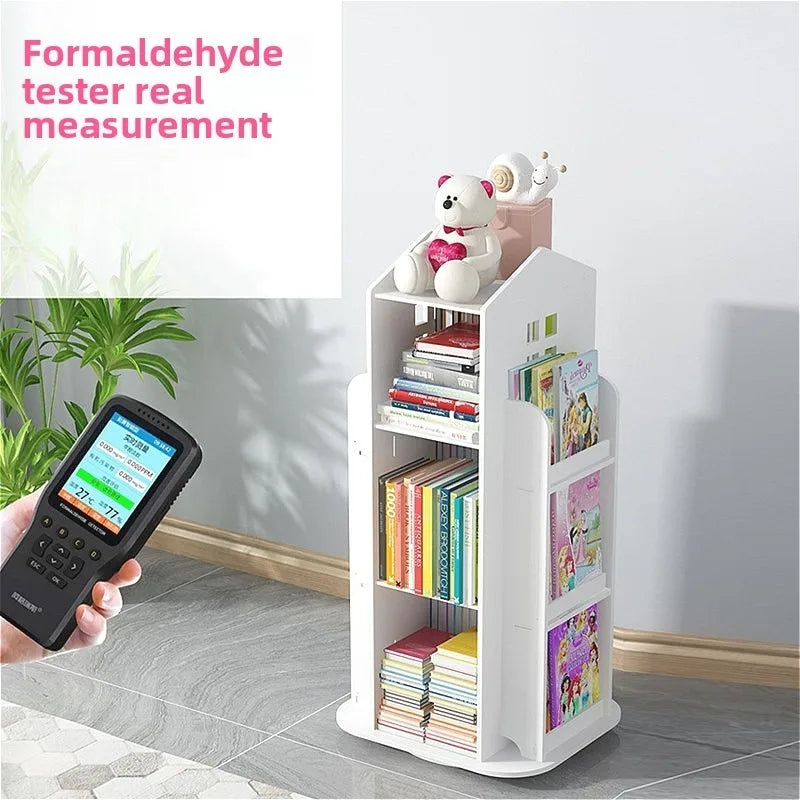 Cell 360 Rotating Kids Bookshelf With Toy Storage Organizer