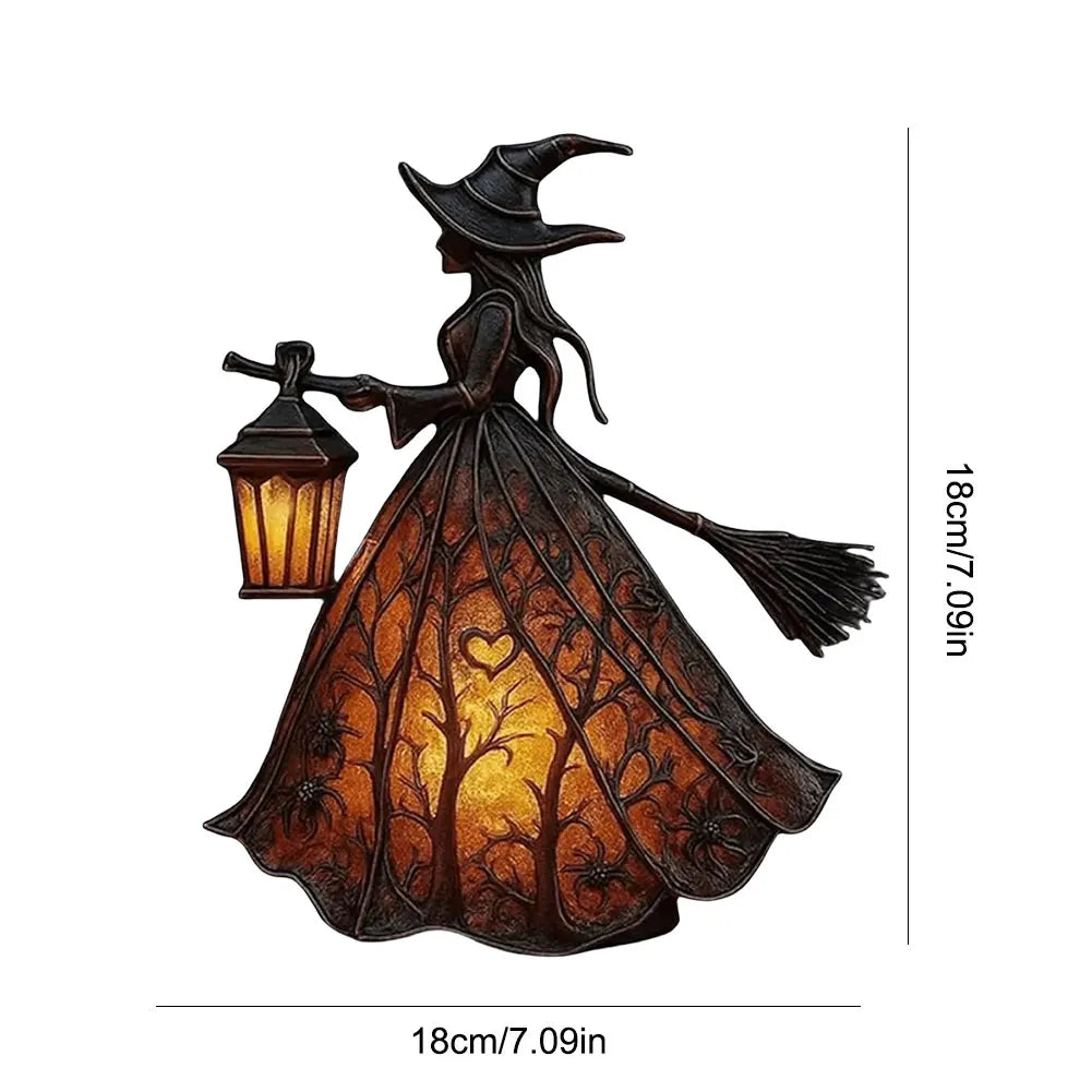 Alloet Gothic Witch Night Light Statue For Bedroom Decor