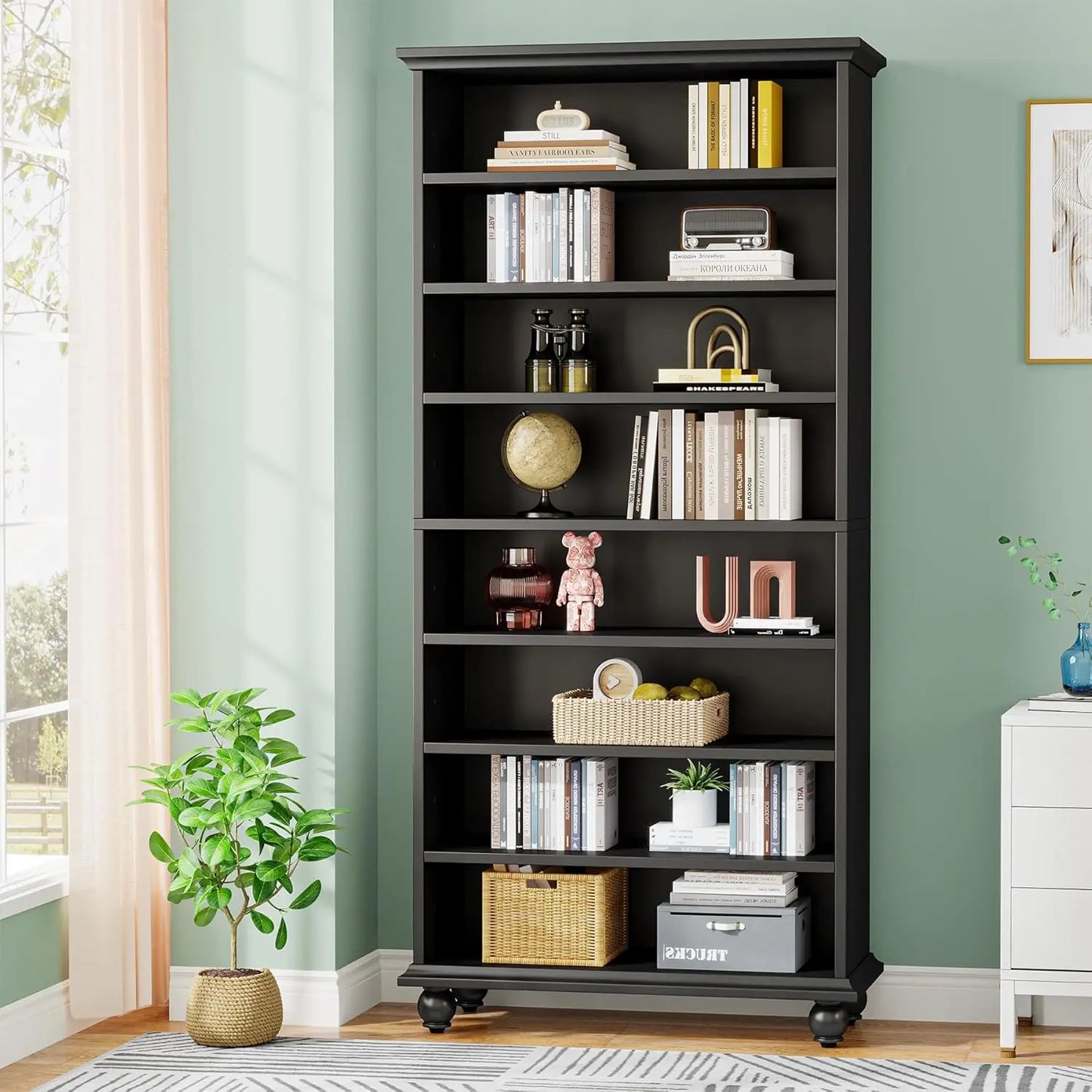 Little Tree LED Bookcase Freestanding With Nine Shelves