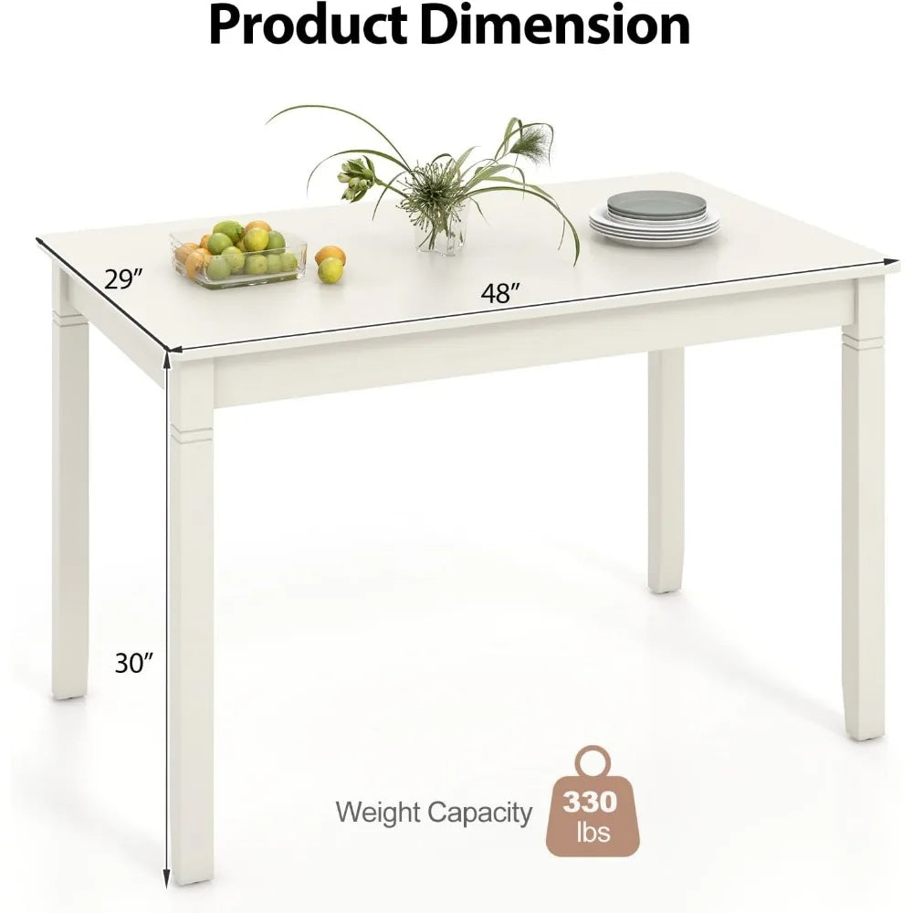 Angduo Modern Rectangular Kitchen Table For Small Spaces