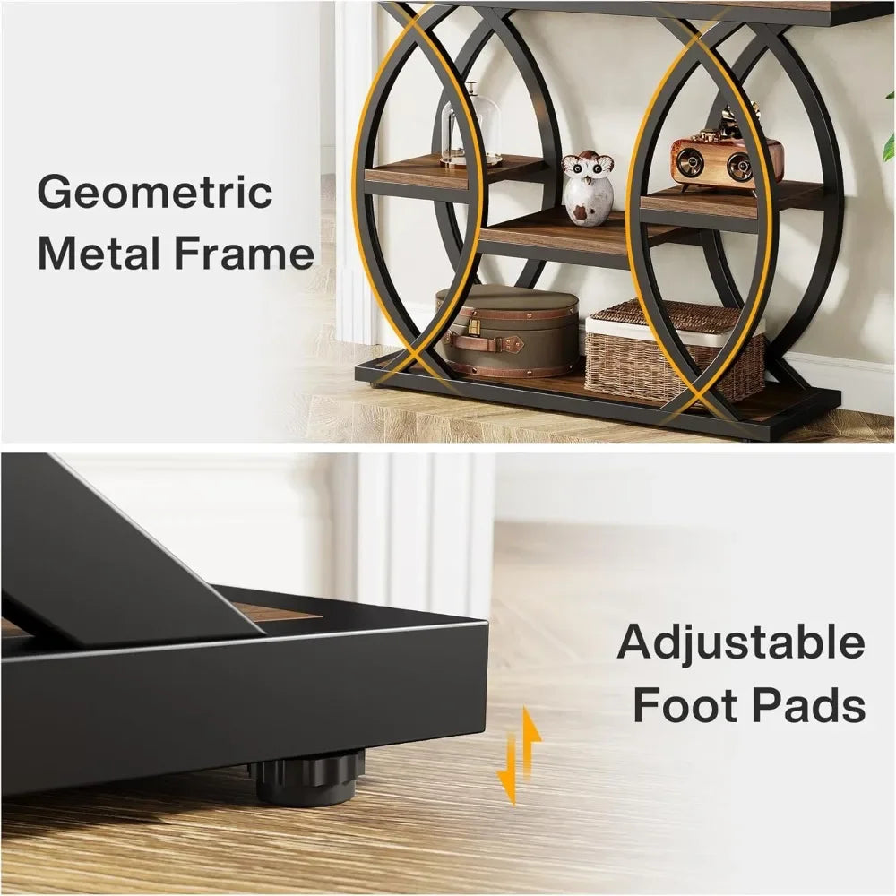 General Use Industrial Console Table 4 Tier Storage Shelves