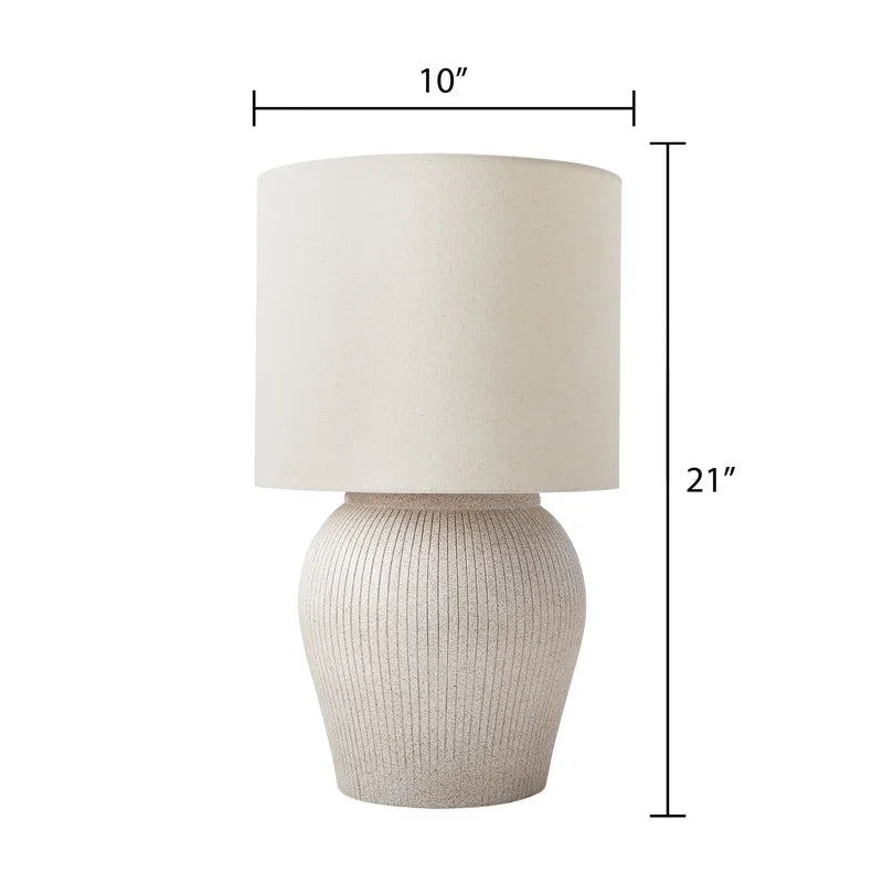 XMSJ Table Lamp With Shade Modern Living Room Decor
