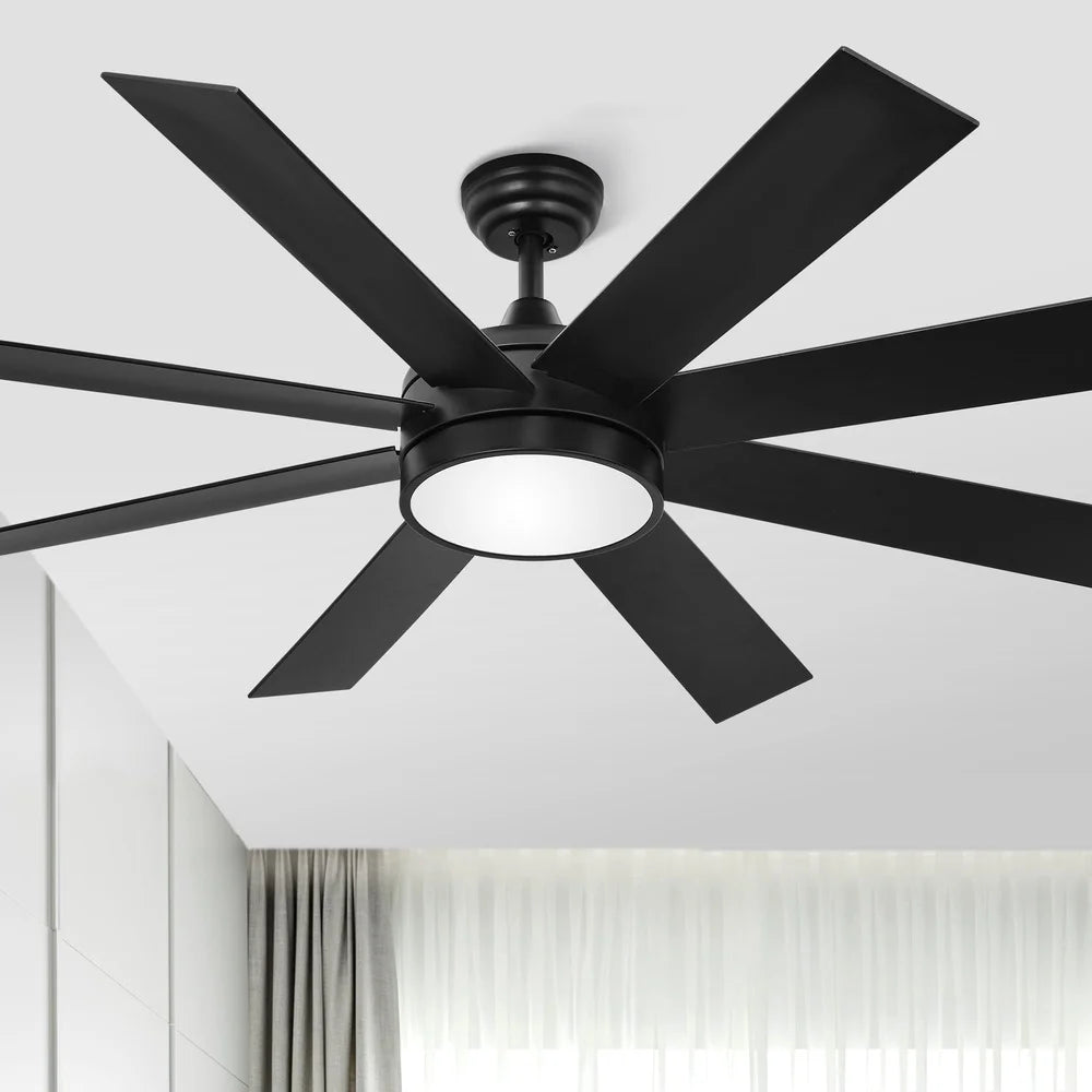 XMSJ LED Ceiling Fan With Remote Control Memory 6 Speed