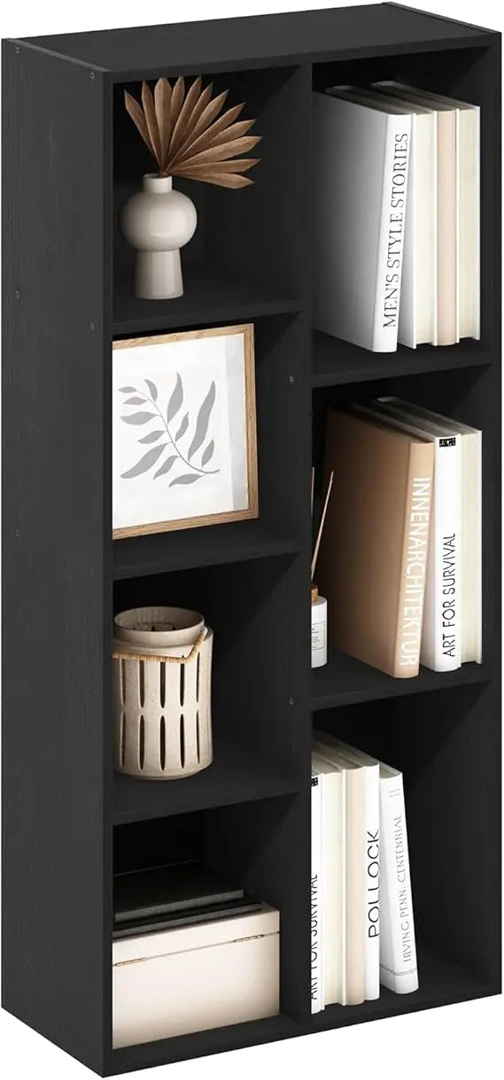Luder Bookcase 7 Cube Storage Laminated Engineered Wood
