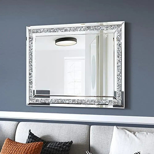 DUTRIEUX Luxury Crushed Diamond Beveled Wall Mirror Decor