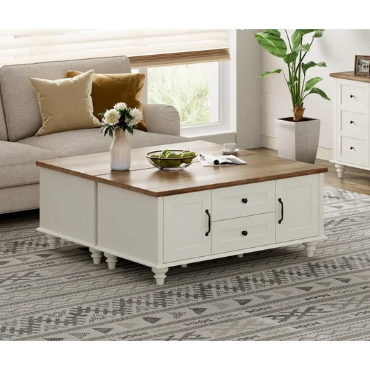 Guangbai Coffee Table Set of 2 With Storage Cabinets