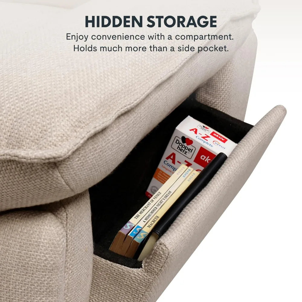 Angduo Lotus Swivel Rocker Recliner Chair for Adults