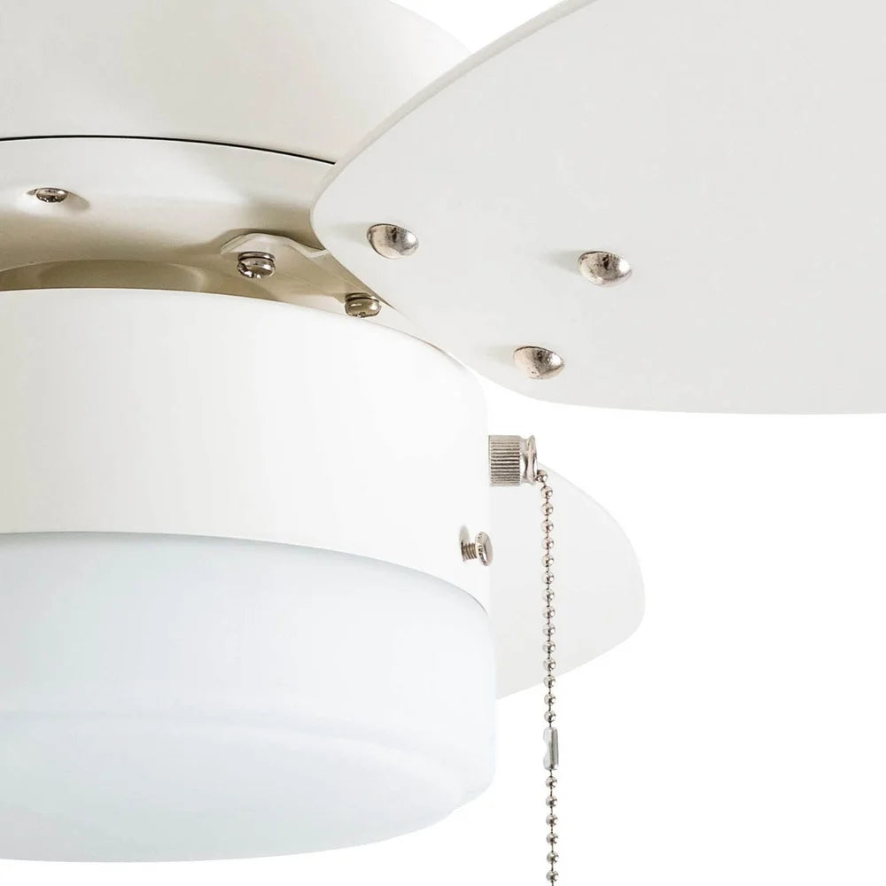 XMSJ Indoor Ceiling Fan With Light Remote Control Quiet