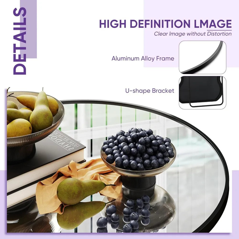 Freestanding Floor Mirror With Stand For Bedroom Decor