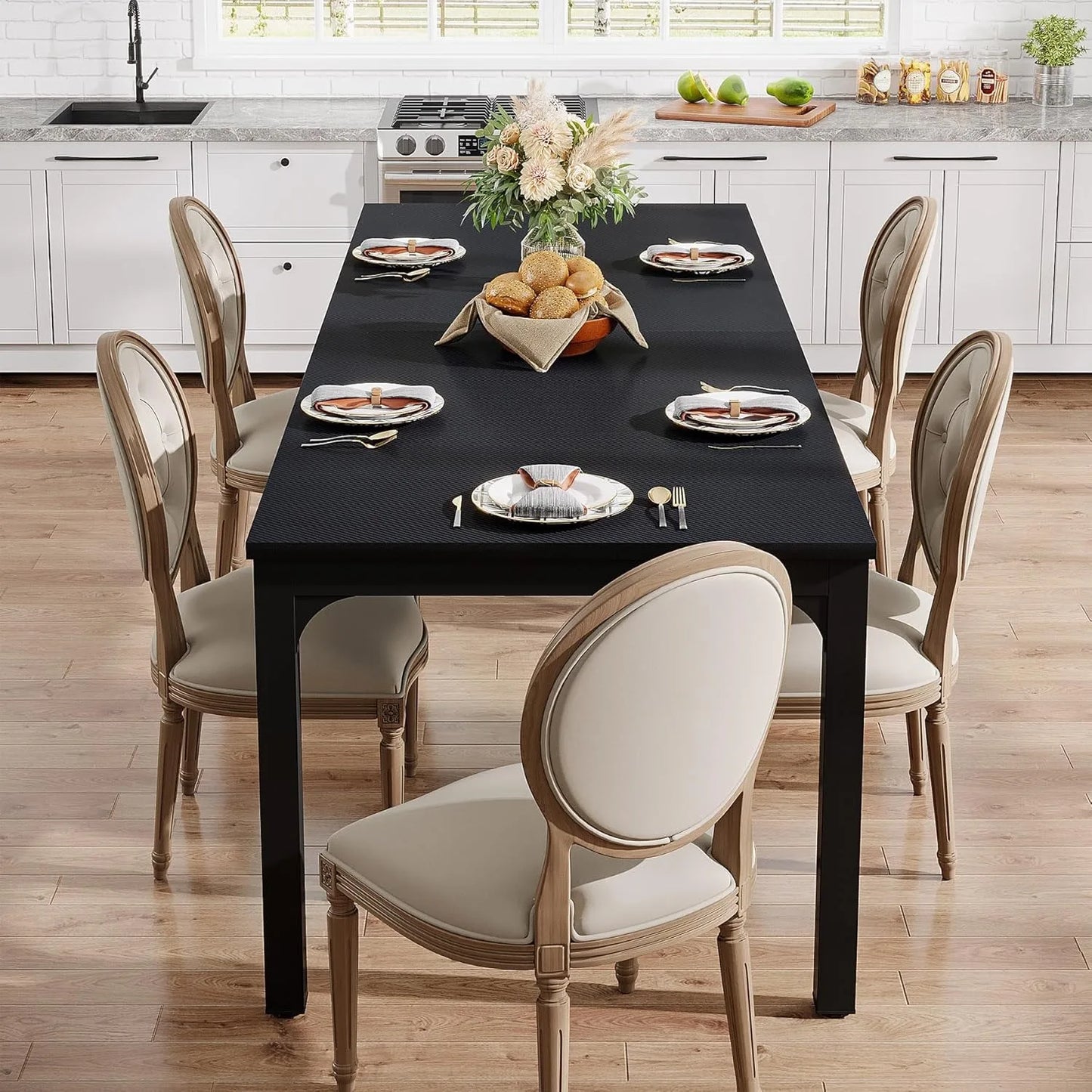 LITTLE TREE Modern Wood Dining Table For Dining Room