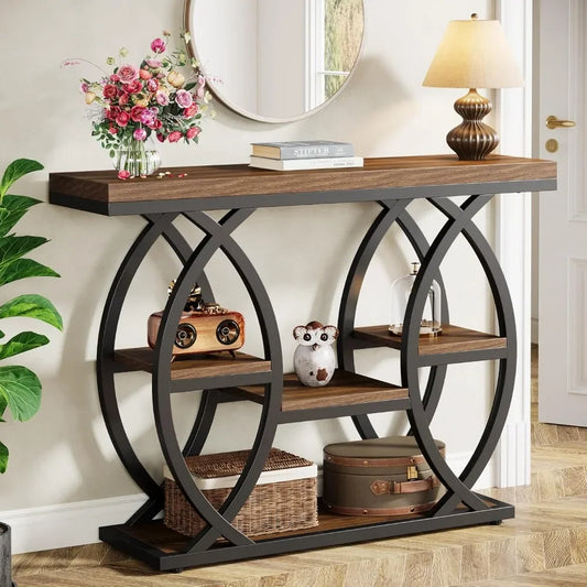 General Use Industrial Console Table 4 Tier Storage Shelves