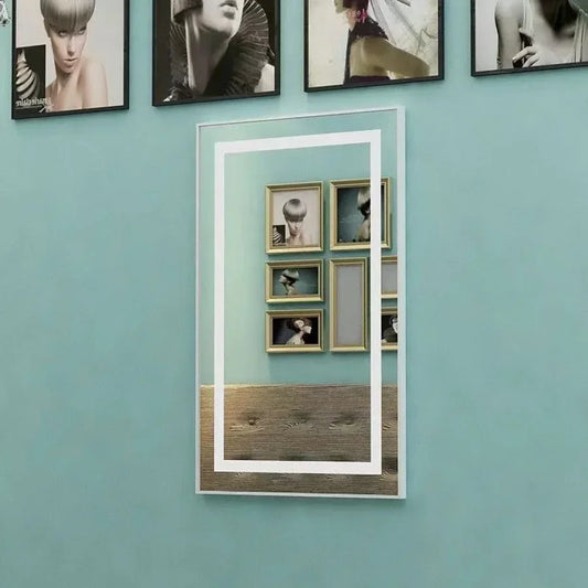 C Barber Shop LED Wall Mirror Hair Salon Decorative Trendy