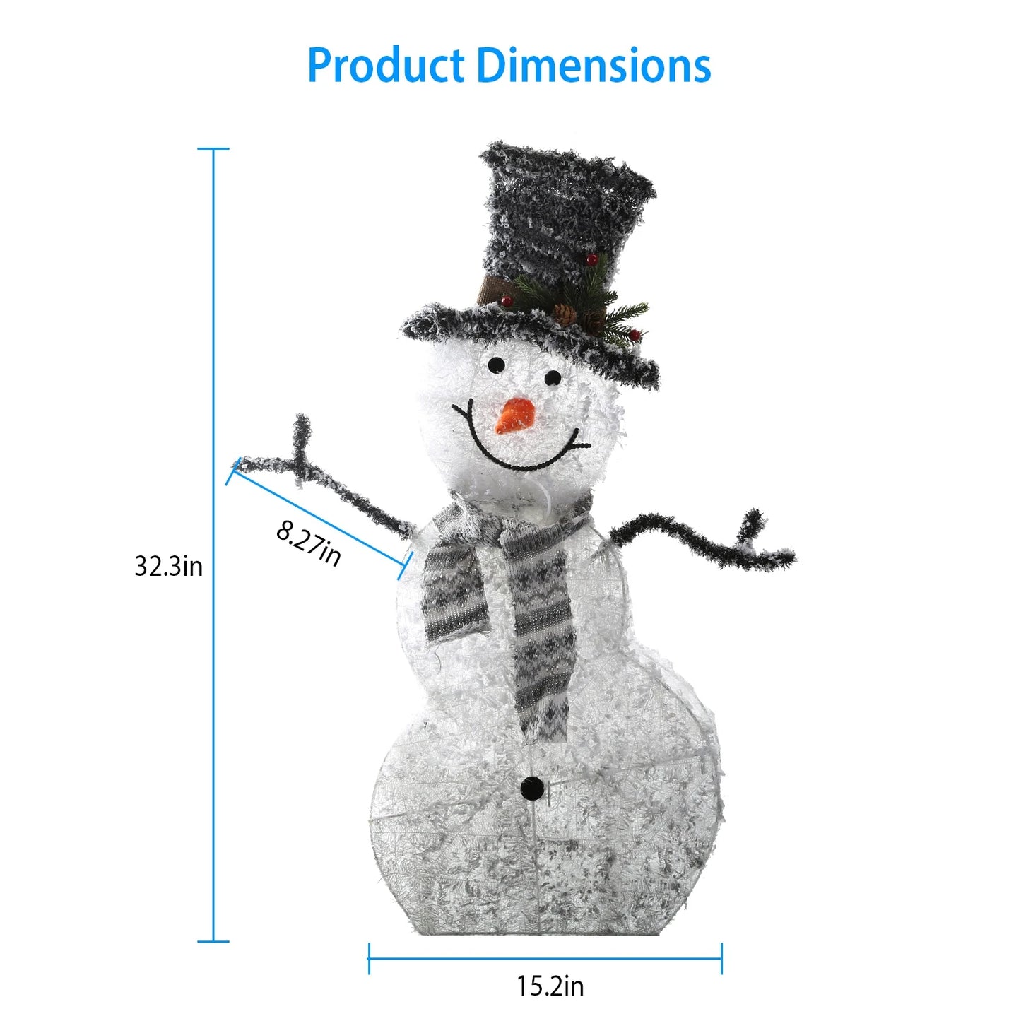 Origin LED Snowman Decoration Battery Operated Garden Light