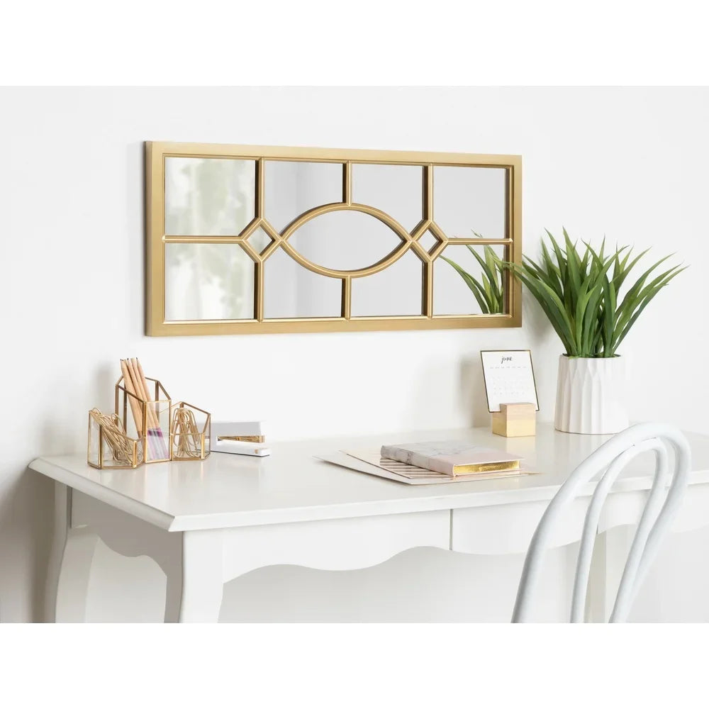 Trellis Windowpane Wall Accent Mirror Lightweight Decorative Home