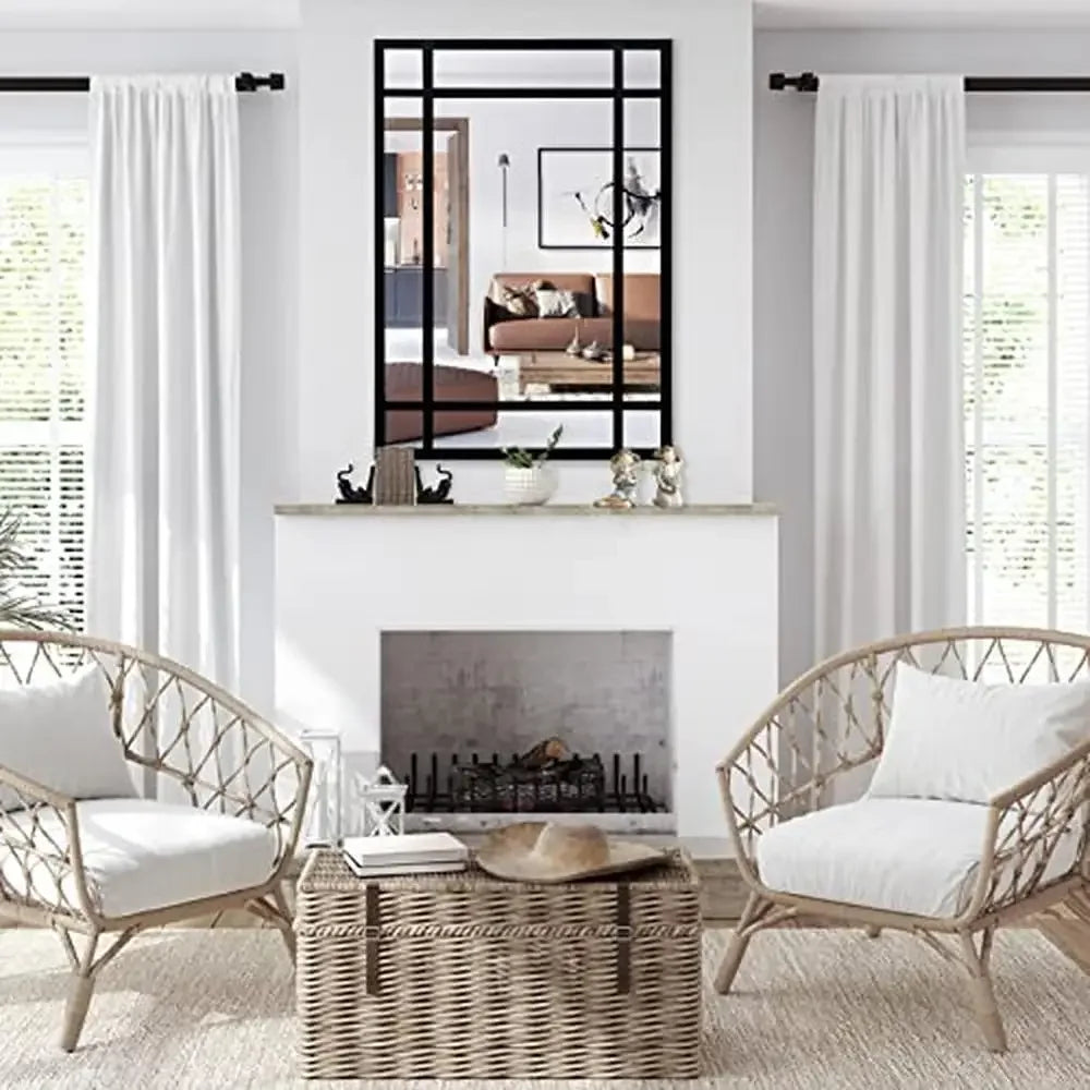 Dutrieux Rectangular Decorative Wall Mirror Premium Reflective Accent