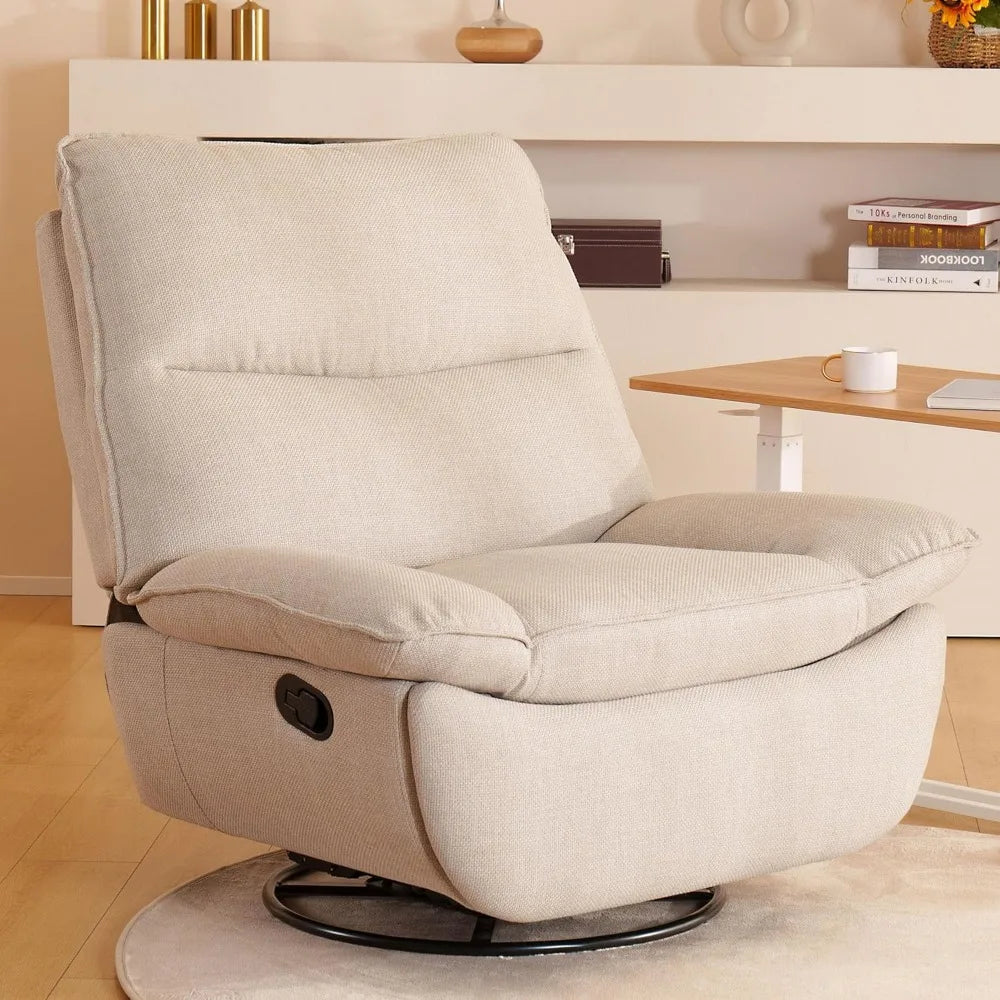 Angduo Lotus Swivel Rocker Recliner Chair for Adults