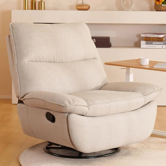 Angduo Lotus Swivel Rocker Recliner Chair for Adults