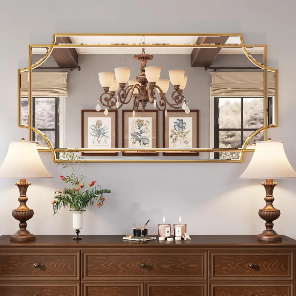 Traditional Beveled Full Length Wall Mirror For Home