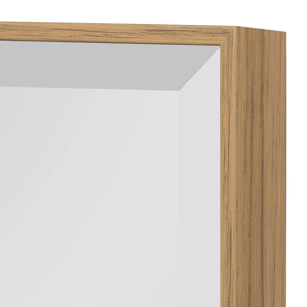 Dutrieux Rhodes Rectangular Beveled Wall Mirror Modern Minimalist Frame