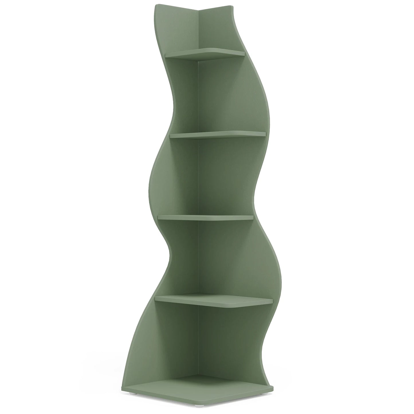 Tribesigns Corner Shelf Modern 5 Tier Bookshelf Plant Stand