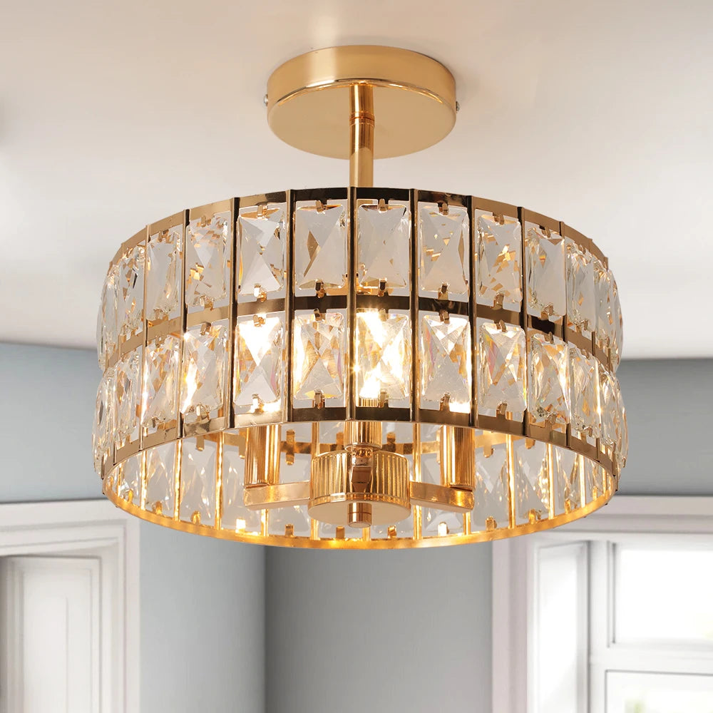 Vetrulus Crystal Pendant Light Chandelier Modern Lamp