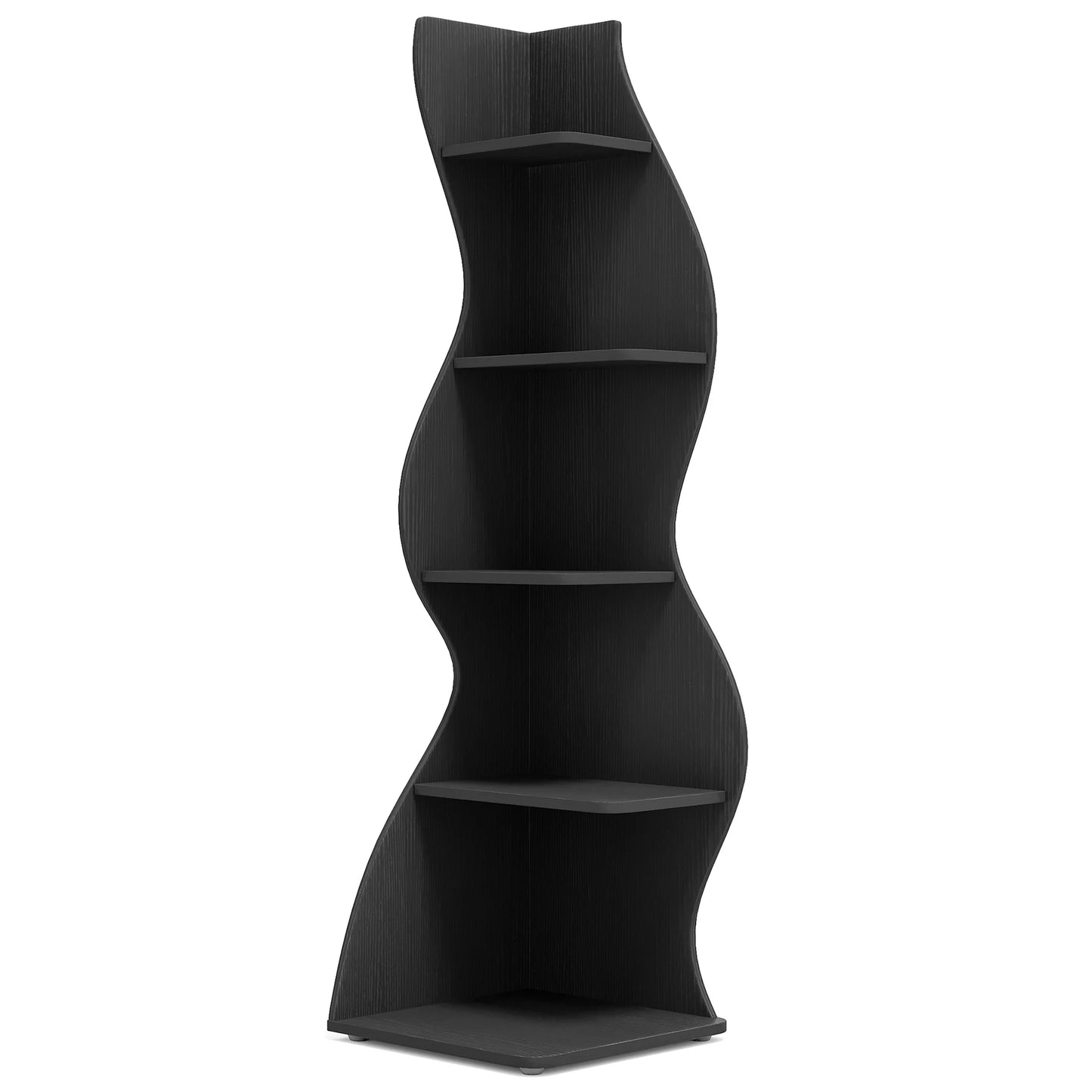 Tribesigns Corner Shelf Modern 5 Tier Bookshelf Plant Stand