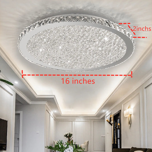 Loyalheartdy Modern Crystal LED Ceiling Light Pendant Chandelier
