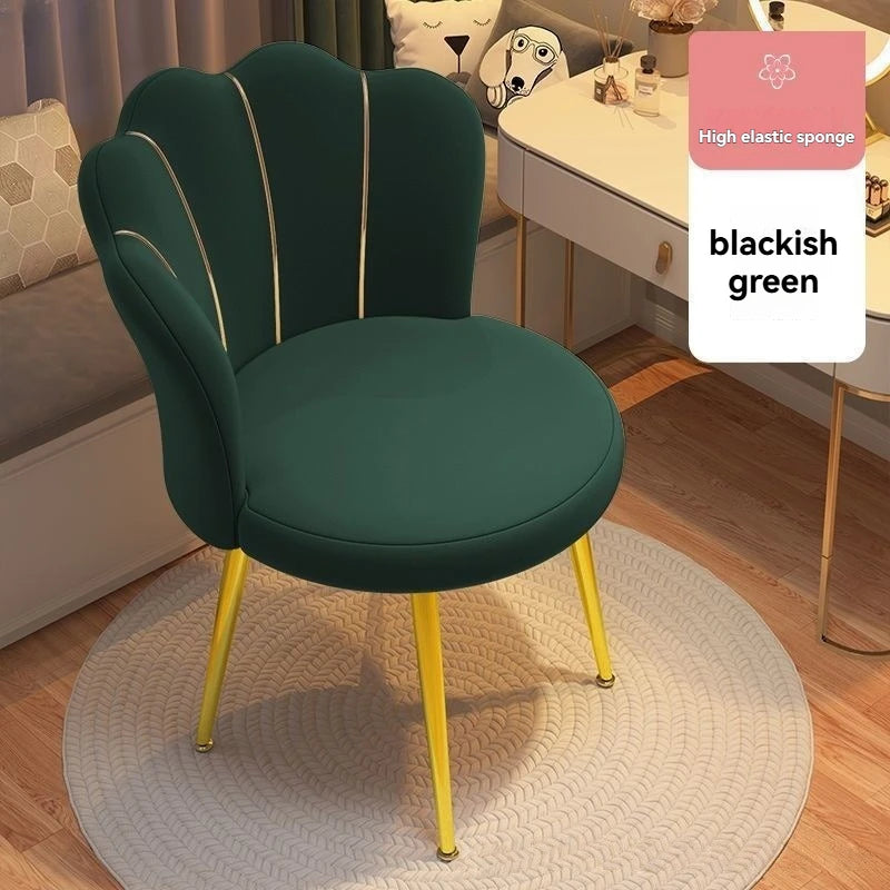 Minimalist Modern Makeup Dressing Chair With Backrest
