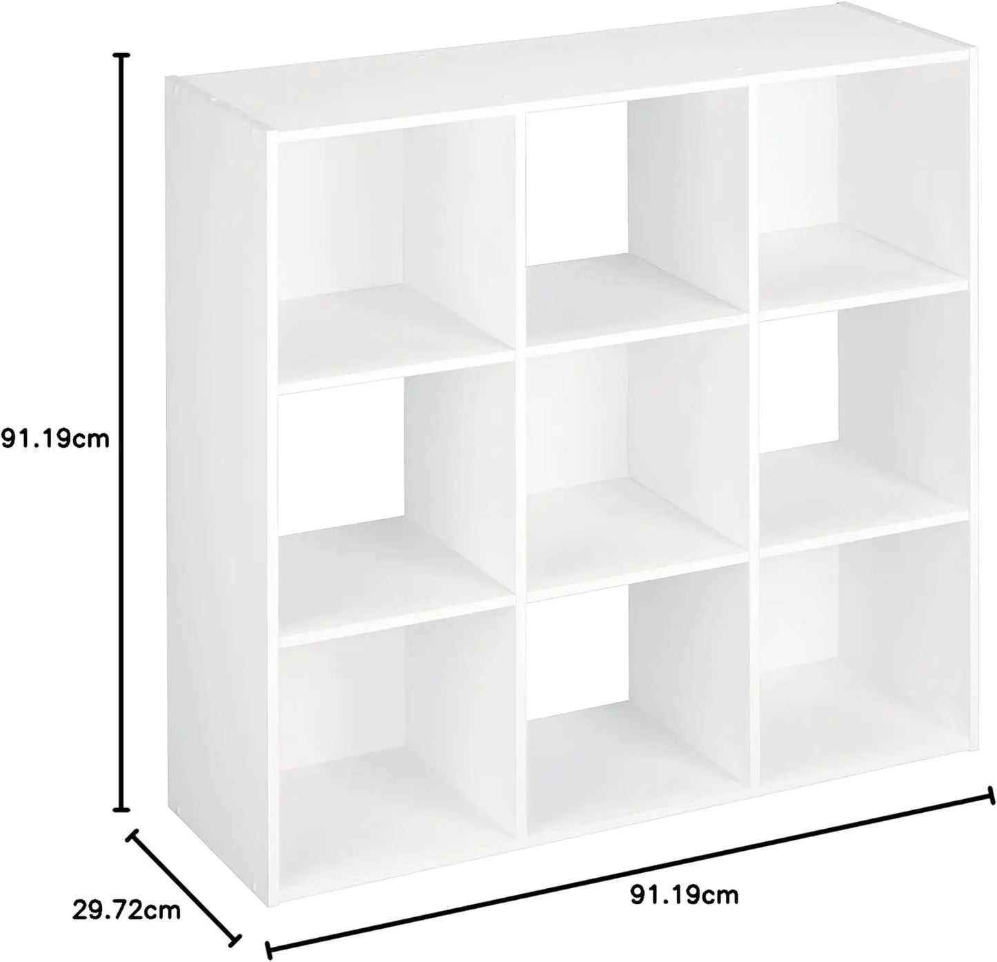 Laminated Wood Reversible Stackable Open Cube Bookcase