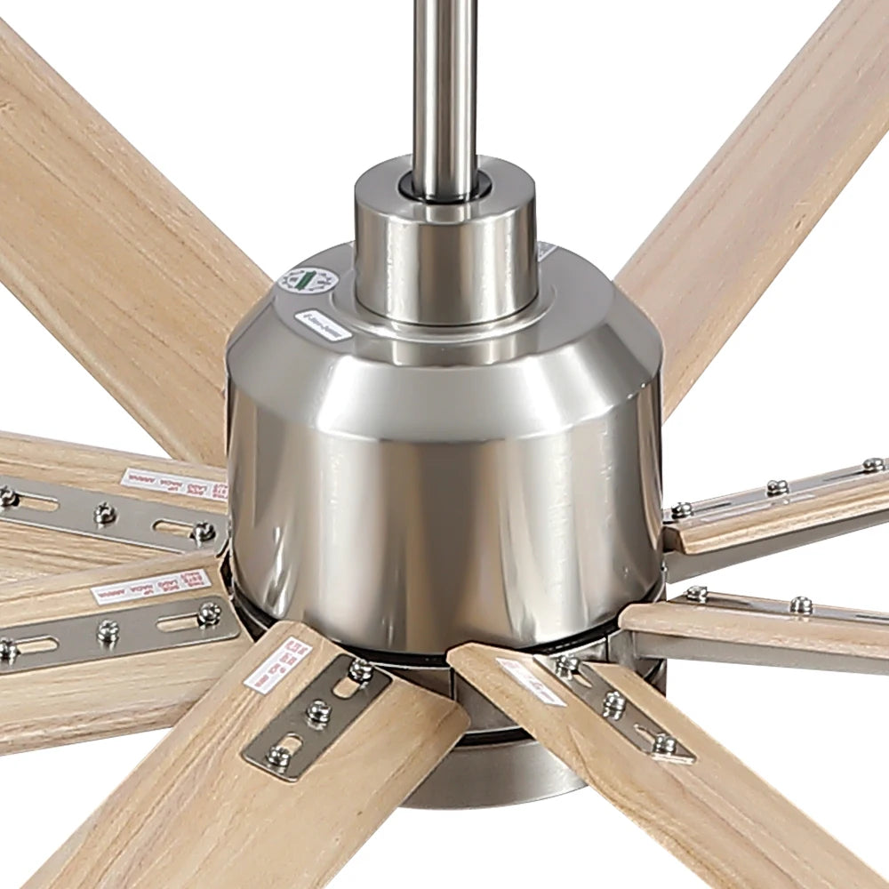 Lowe Profile Brushed Nickel Ceiling Fan with Light and ETL Certification