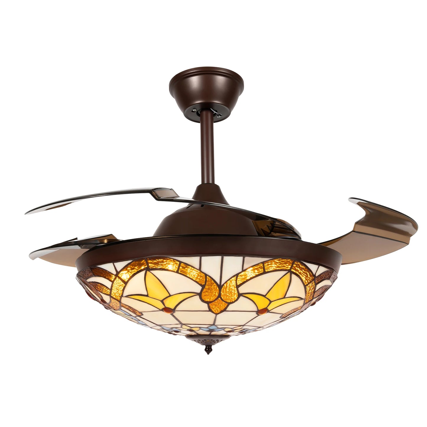 Hign Concerned Ceiling Fan With Lights LED Remote Control