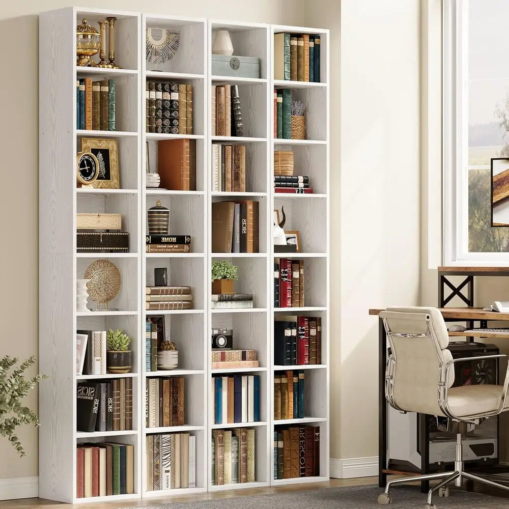 Ironck Tall Narrow Bookshelf 8 Tier Corner Bookcase