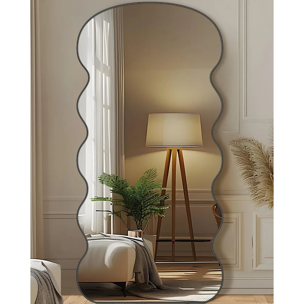 Freestanding Floor Mirror With Stand For Bedroom Decor