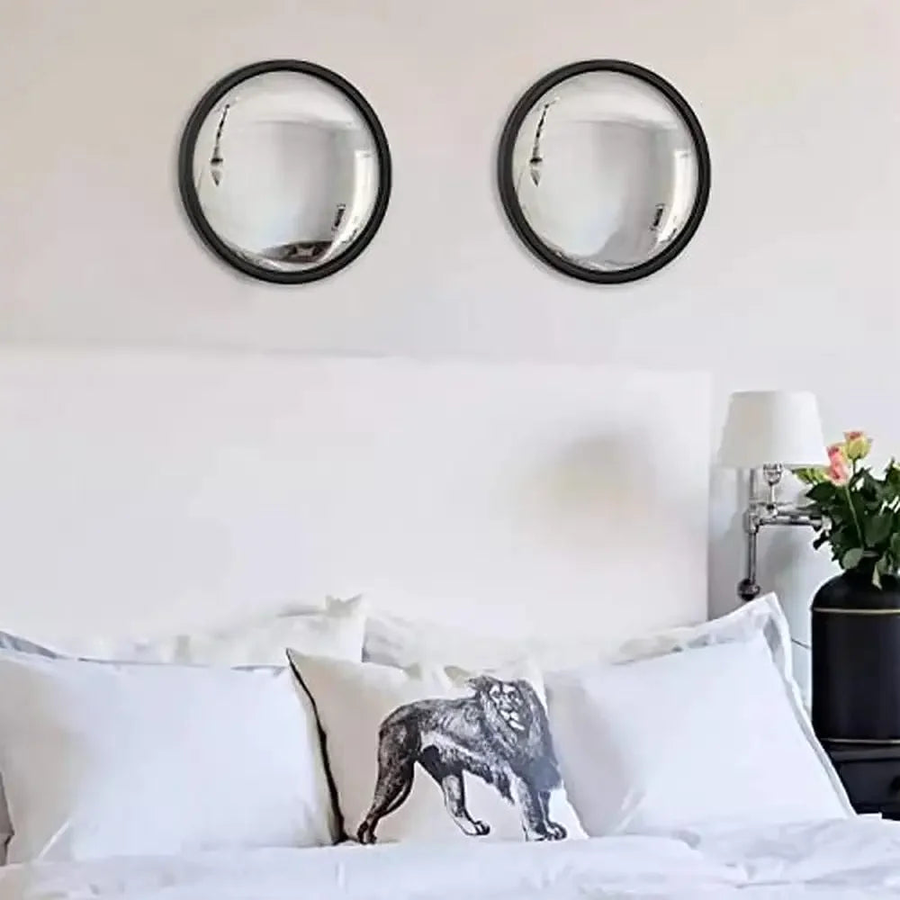 DUTRIEUX Convex Round Metal Frame Wall Mirror Bathroom Vanity