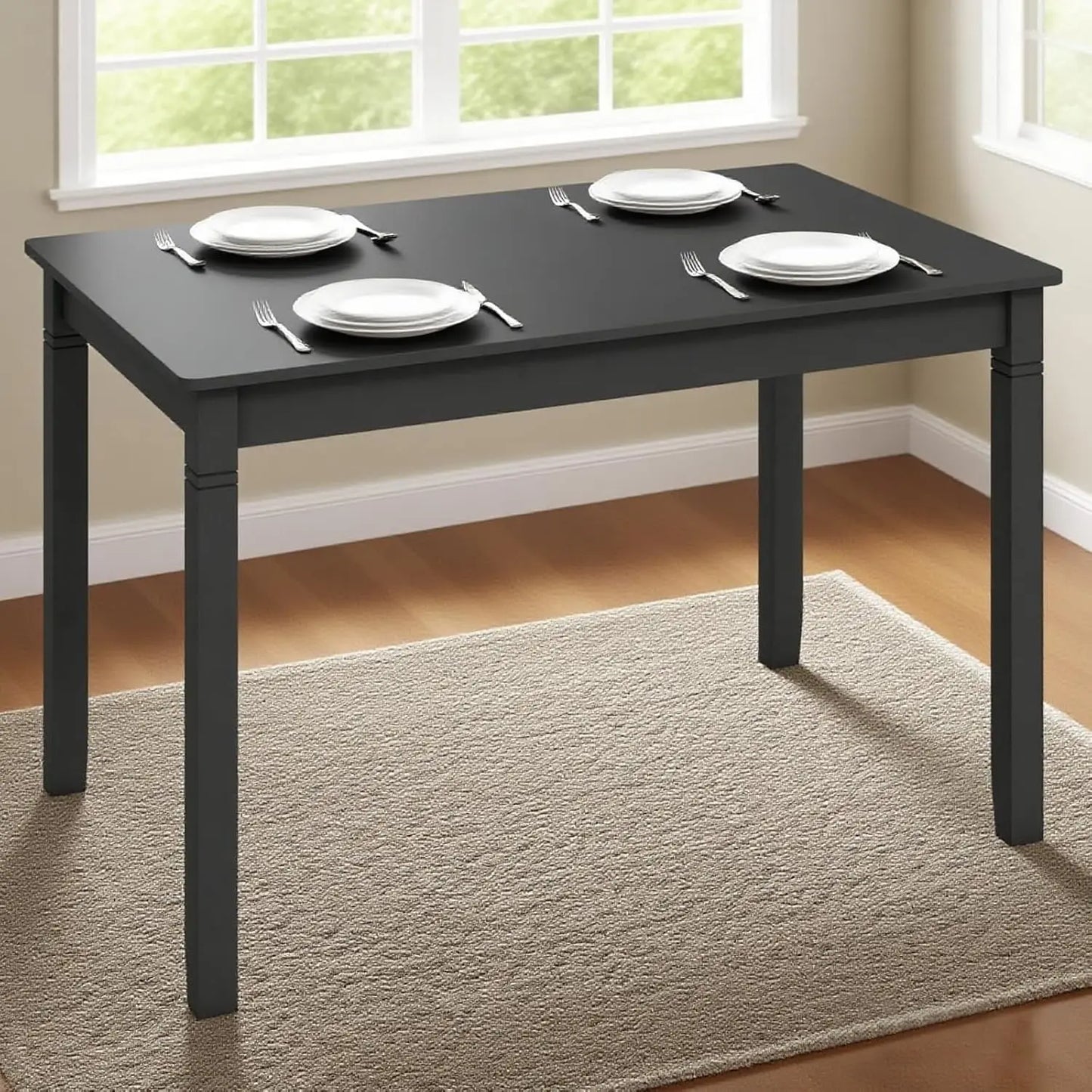 Angduo Modern Rectangular Kitchen Table For Small Spaces