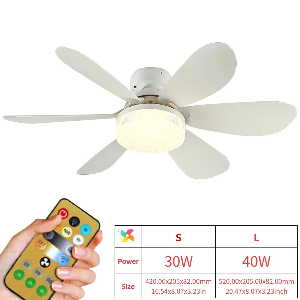 Hign Concerned Ceiling Fan With Remote And LED Light