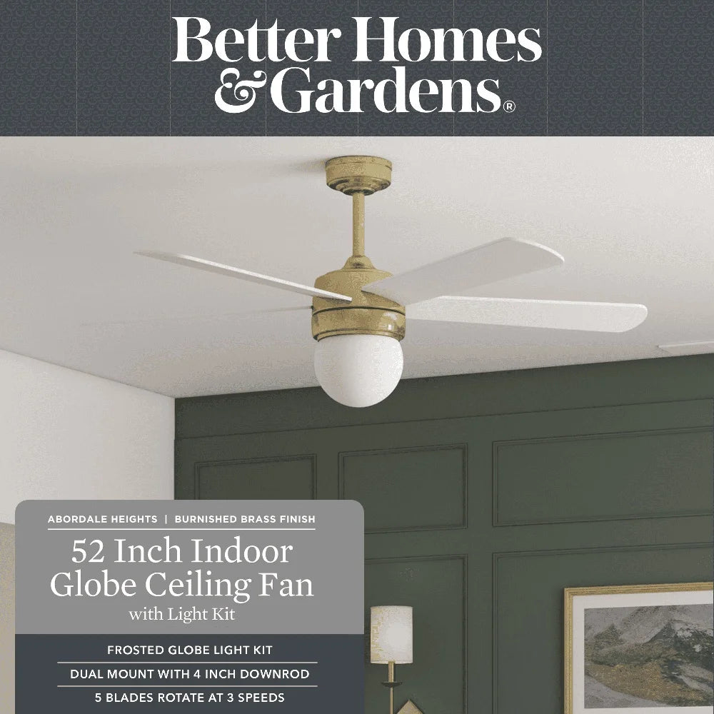 XMSJ Ceiling Fan With Light Remote Control Energy Efficient