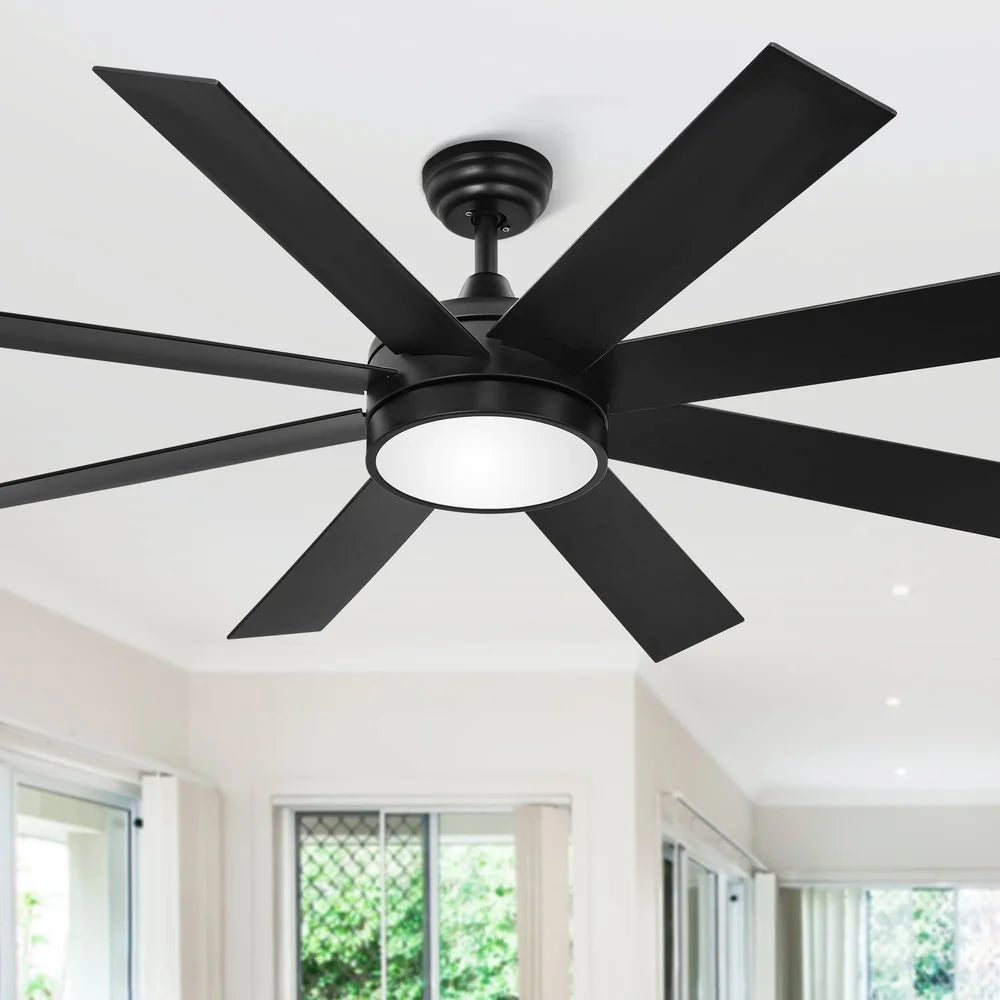 XMSJ LED Ceiling Fan With Remote Control Memory 6 Speed