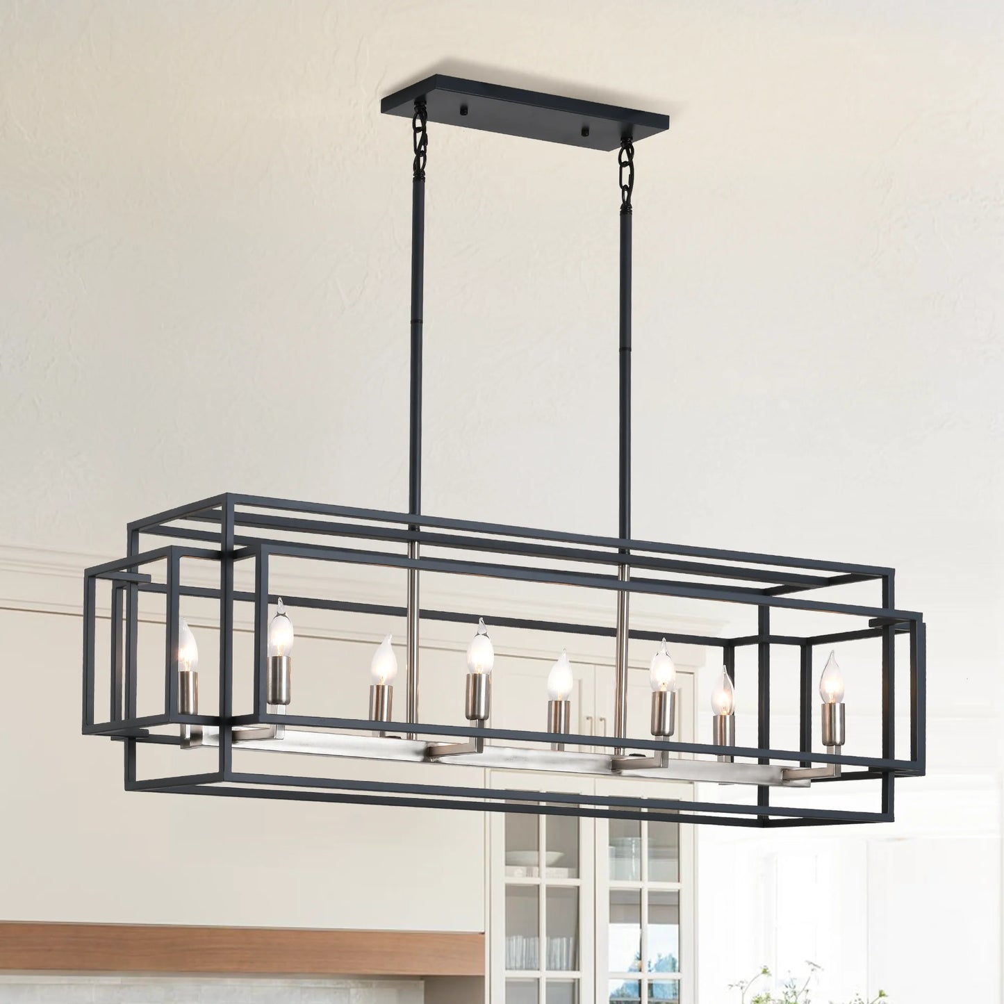 LovingC Retro Industrial Chandelier For Dining Room And Kitchen Island