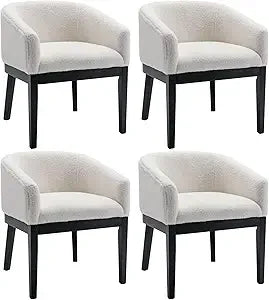 DAFIFY Washon Upholstered Dining Chairs Mid Century Set 4