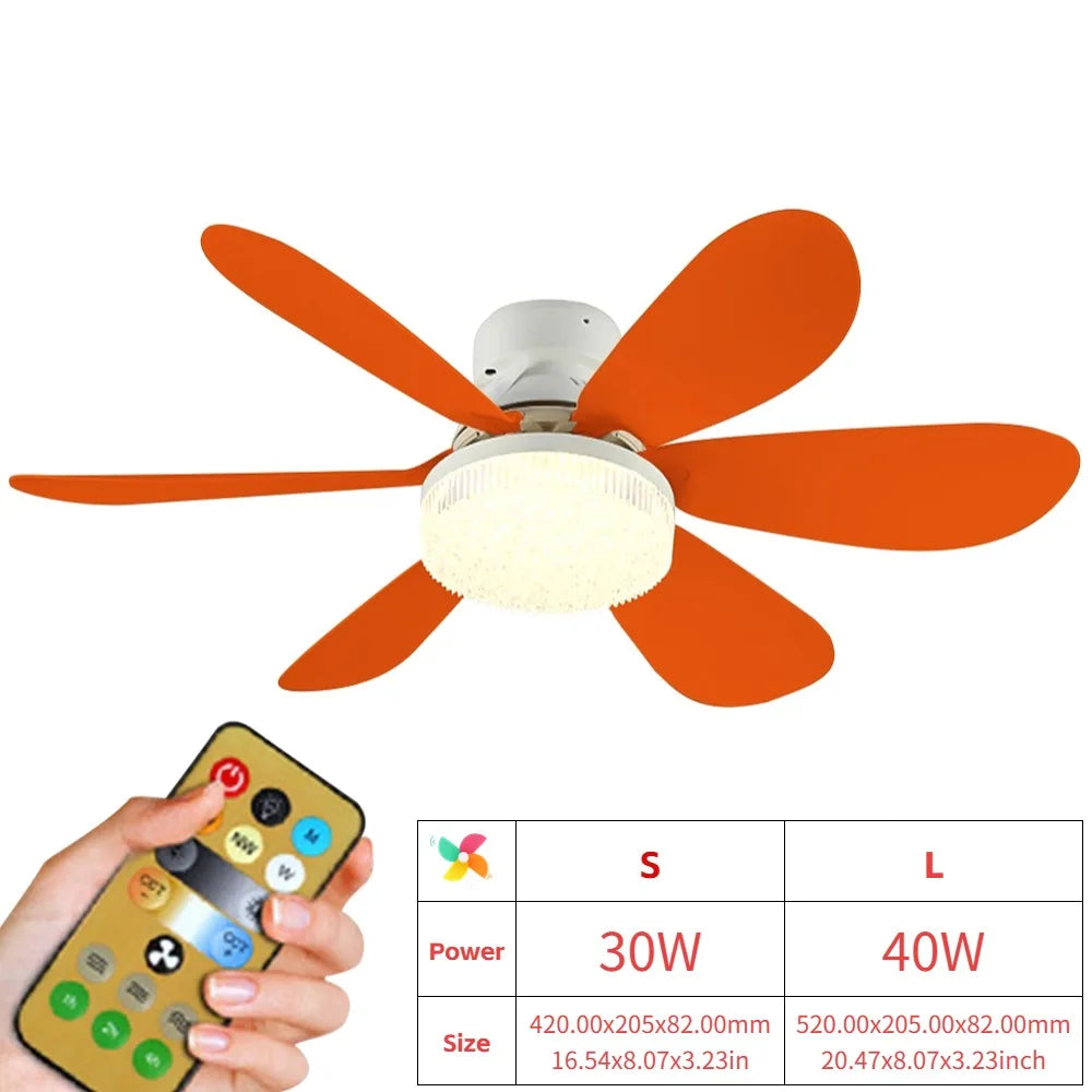 Hign Concerned Ceiling Fan With Remote And LED Light