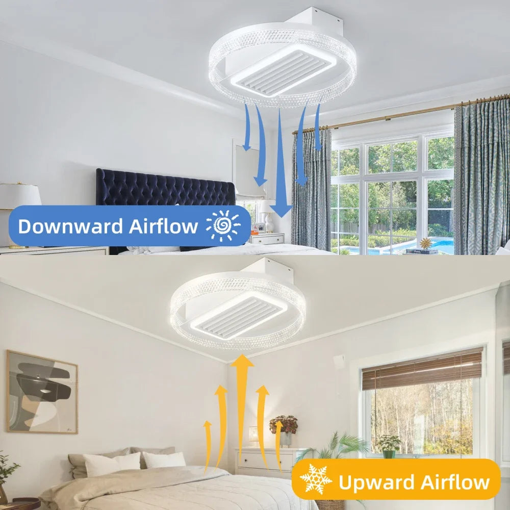 Hign-Concerned Ceiling Fan With Light Remote Control LED