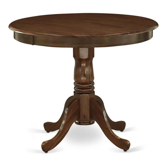 Antique Round Rubber Wood Dining Table