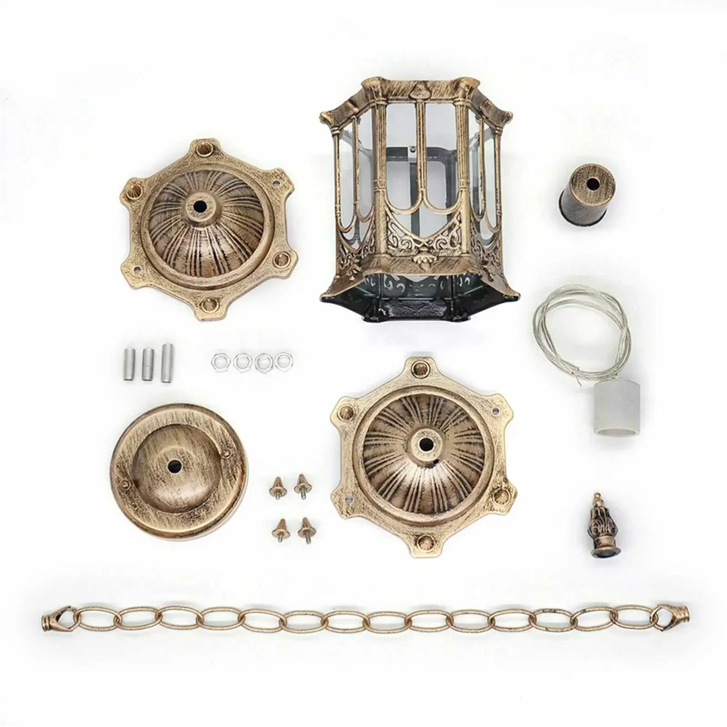 Waterproof Retro Outdoor Pendant Lantern Light For Garden