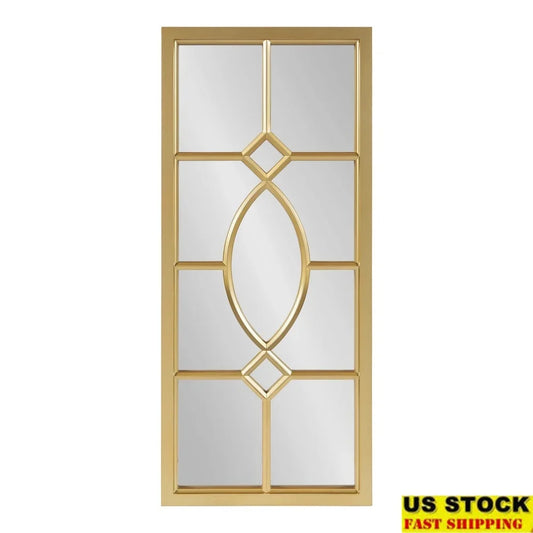 Trellis Windowpane Wall Accent Mirror Lightweight Decorative Home