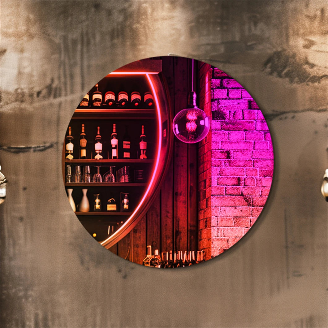 BORWARTH Round Wall Mirror Decorative Accent Home Decor