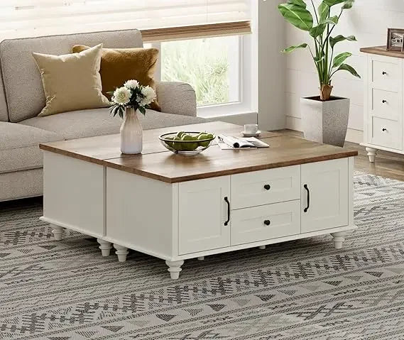Guangbai Coffee Table Set of 2 With Storage Cabinets