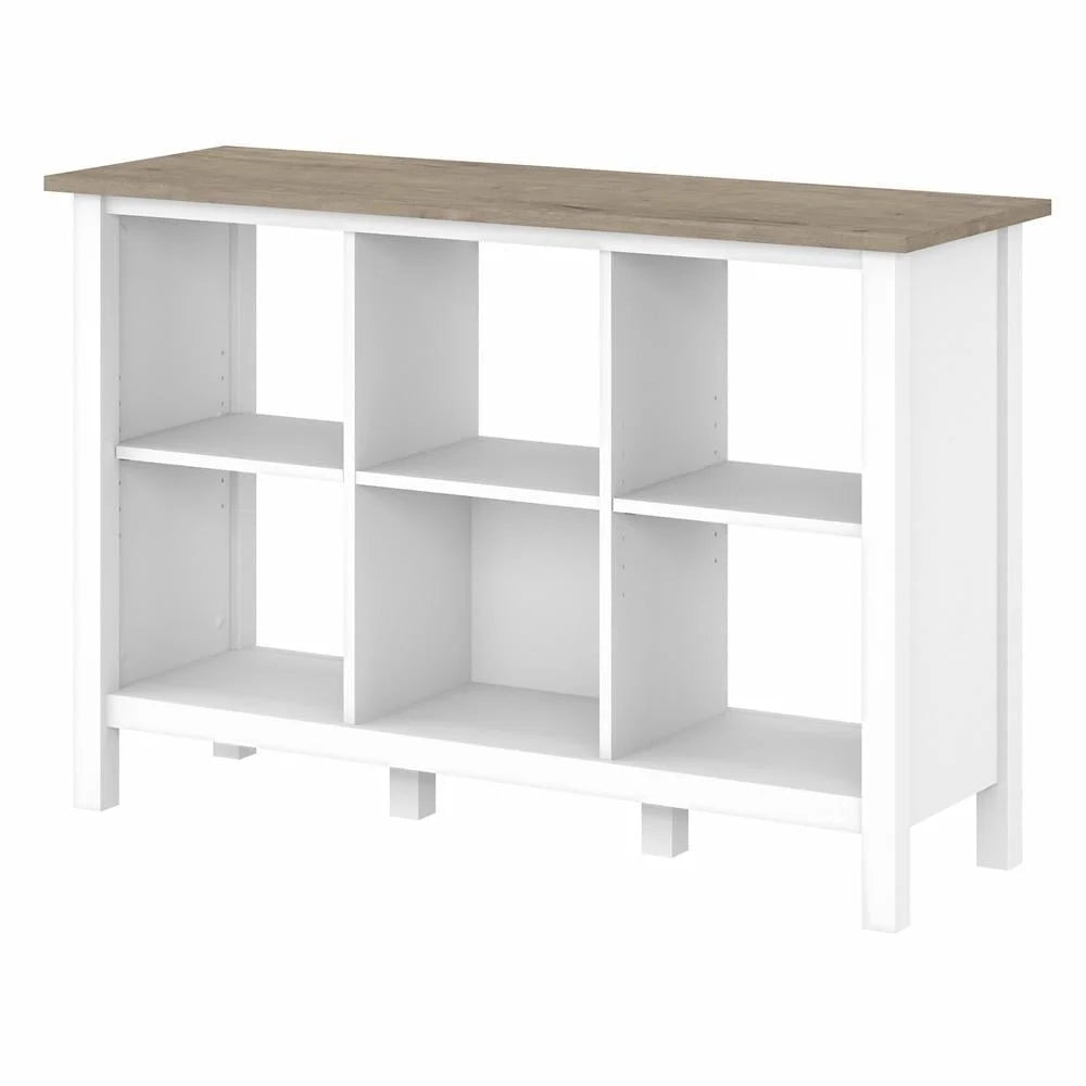 XMSJ 6 Cube Bookcase With Adjustable Shelves For Home