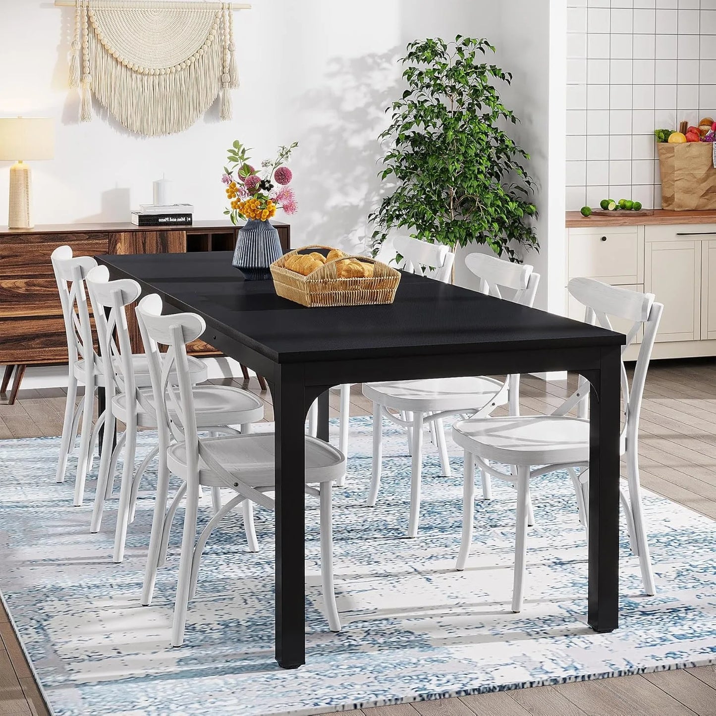 LITTLE TREE Modern Wood Dining Table For Dining Room